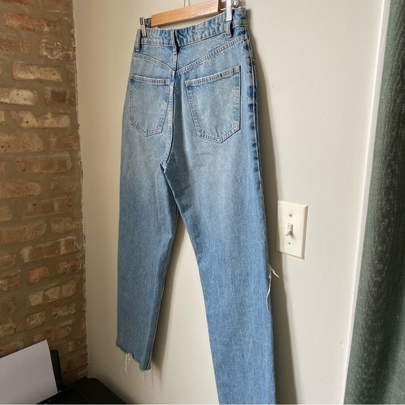 Zara Women's Straight Leg Jeans - Light Blue - Picture 8 of 11